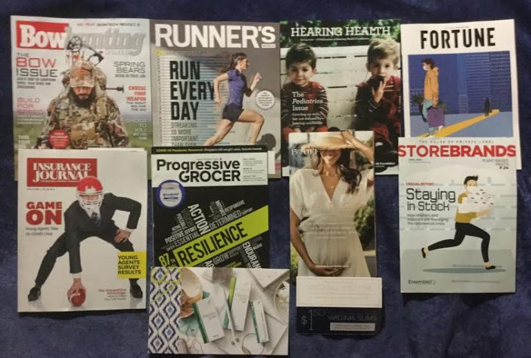 📫 05-04-2020 FREE mail 🏹 Bow Hunting 🏃 Runner’s World 👂Hearing Health 😷 Fortune 🏈 Insurance Journal 🛍 Progressive Grocer 👶🐣 Hatch 🗞 🚽 Store Brands 🚬Virginia Slims coupon 📚