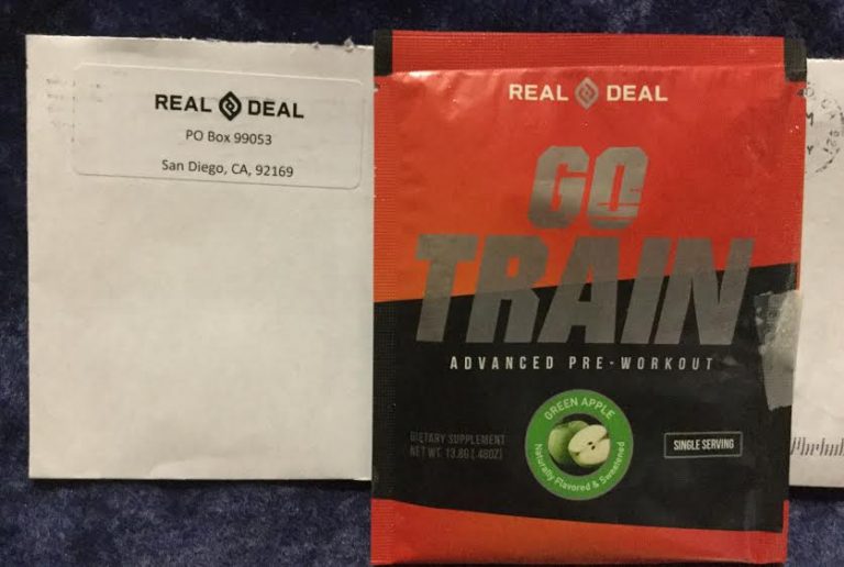 Free Real Deal  Go Train Advanced Pre-Workout sample