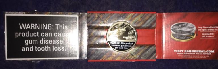 Free Metal Red Seal Chewing Tobacco Lid
