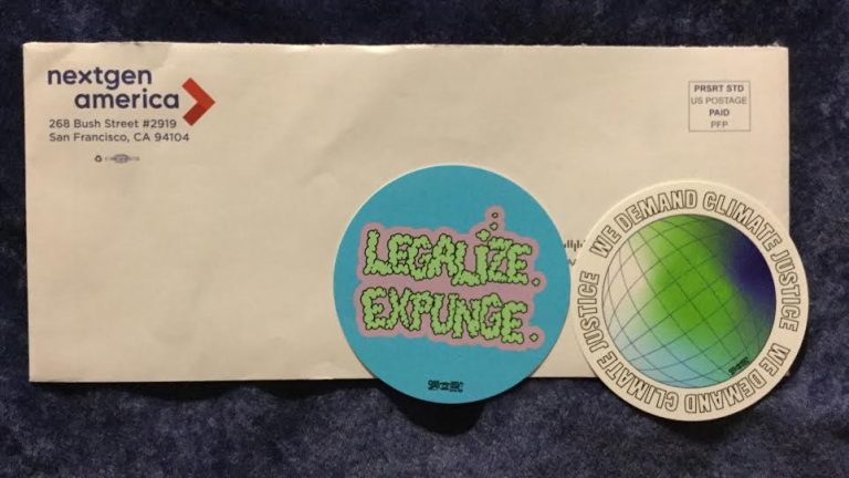 Free Legalize Expunge and We Demand Climate Justice Stickers