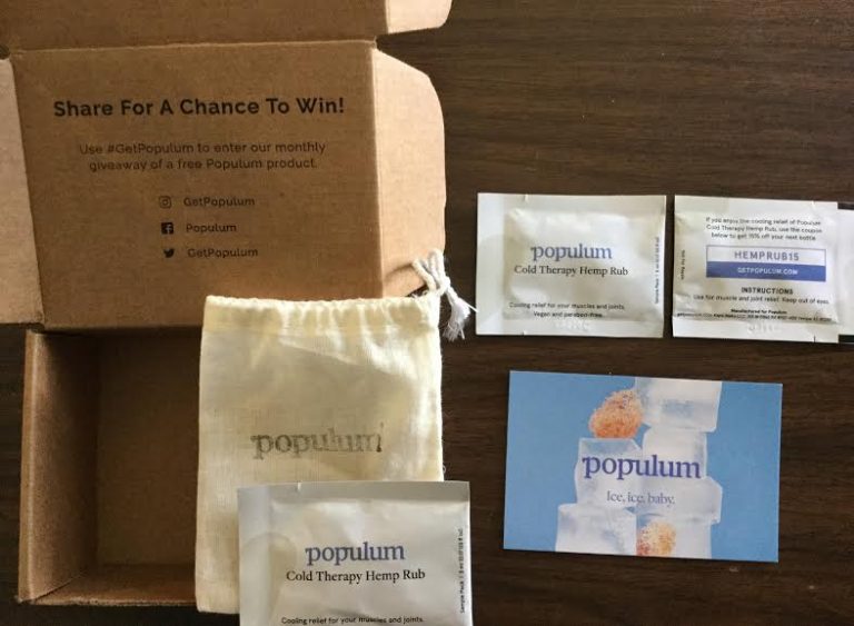 Free Populum   Cold Therapy Hemp Rub