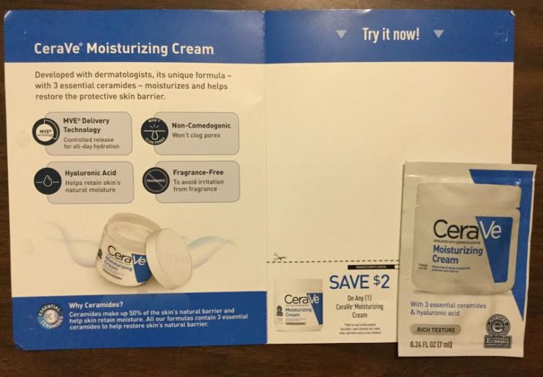 Free CeraVe Moisturizing Cream sample