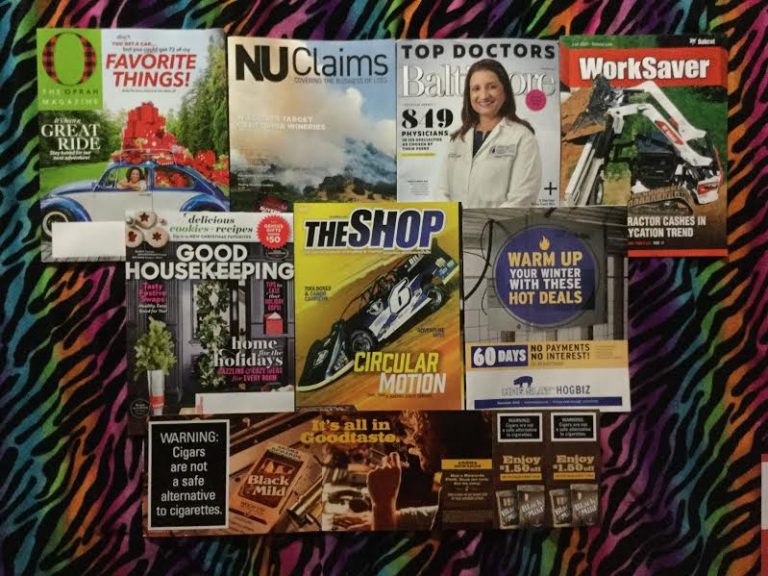 📬 11-16-02020 FREE mail 🎁 Oprah 🚒 NU Claims 😷 Baltimore Top Doctors  🚜 Bobcat Work Saver 🎄 Good Housekeeping 🏎 The Shop 🐖 Hog Biz 🚬  Black & Mild coupons 📚