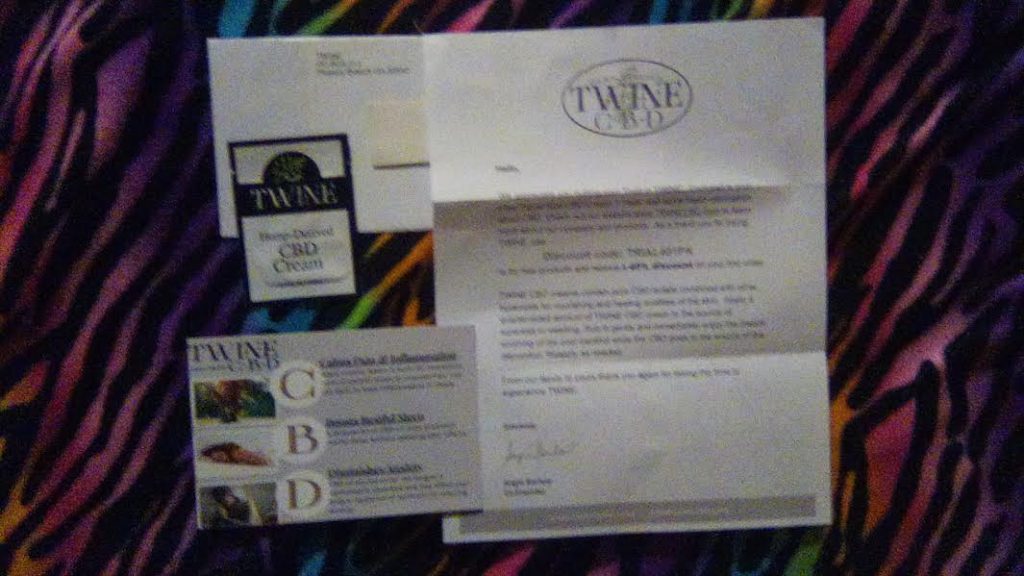 Free sample of Twine HempCBD Cream