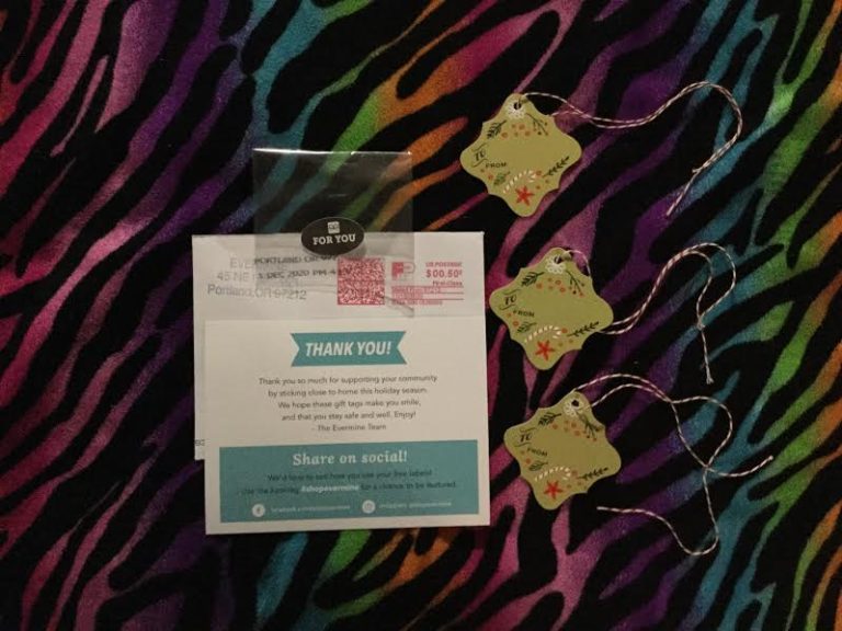 Free gift   Tags from Evermine