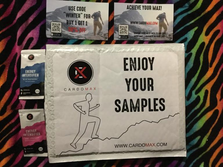 Free CardoMax  Energy Intensifier Blue raspberry and pink lemonade samples