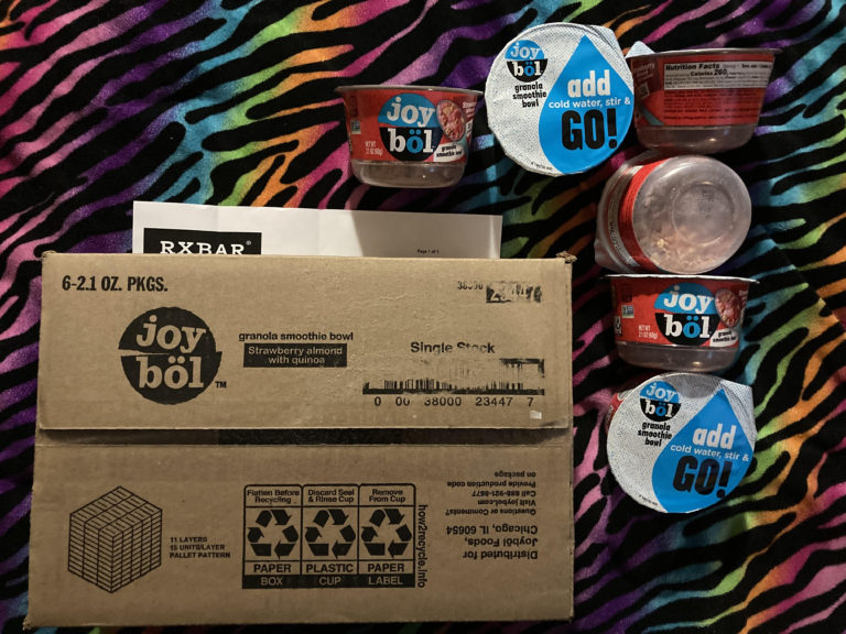 Free Joybol  Strawberry Almond  Quinoa granola smoothie bowls