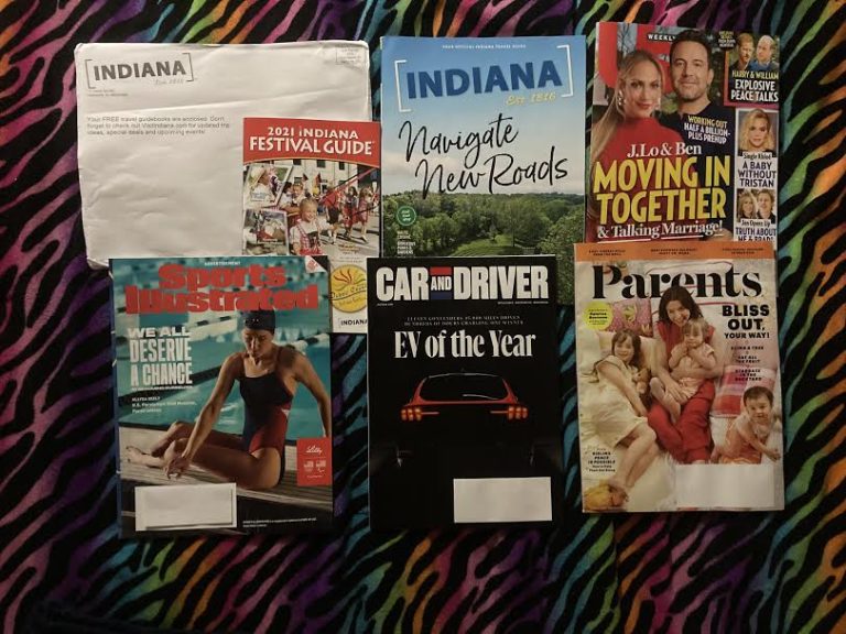 📬 7-12-2021 FREE mail 🗺  2021 Indiana Festival Guide and roads travel roads 👪 US weekly 👙 Sports Illustrated 🏎 Car & Driver 😳 Parents 📚