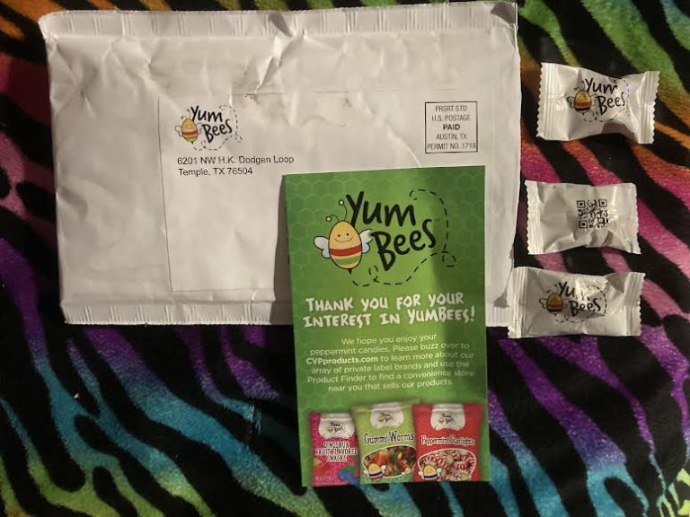 Free YumBees Peppermint candy sample