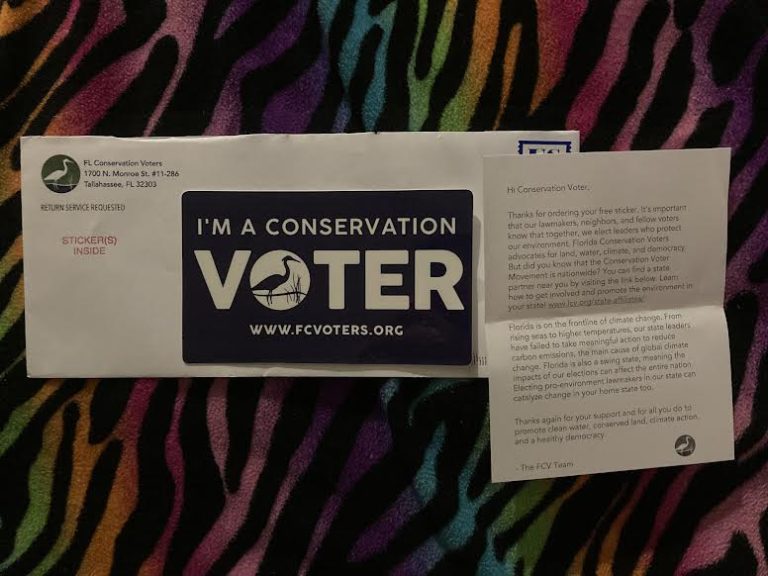 Free I’m a Conservation Voter www.fcvoters.org sticker