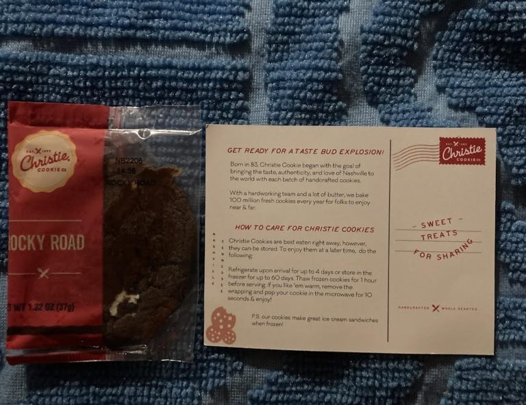 Free rocky road cookie from   Christie Cookie Co.