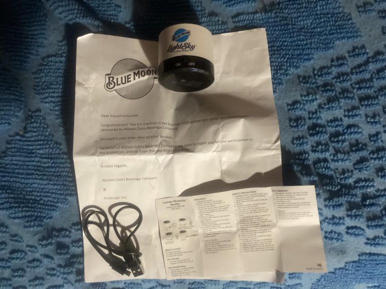 Winner in the Blue Moon Summer 2022 Instant Win Game and Sweepstakes