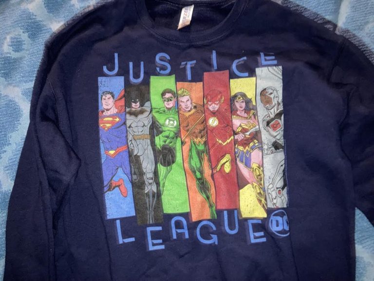 Won   a  Justice League  sweatshirt from  Real time media