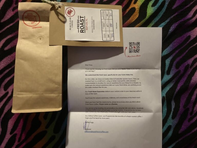 Free  Peak Coffee Sample