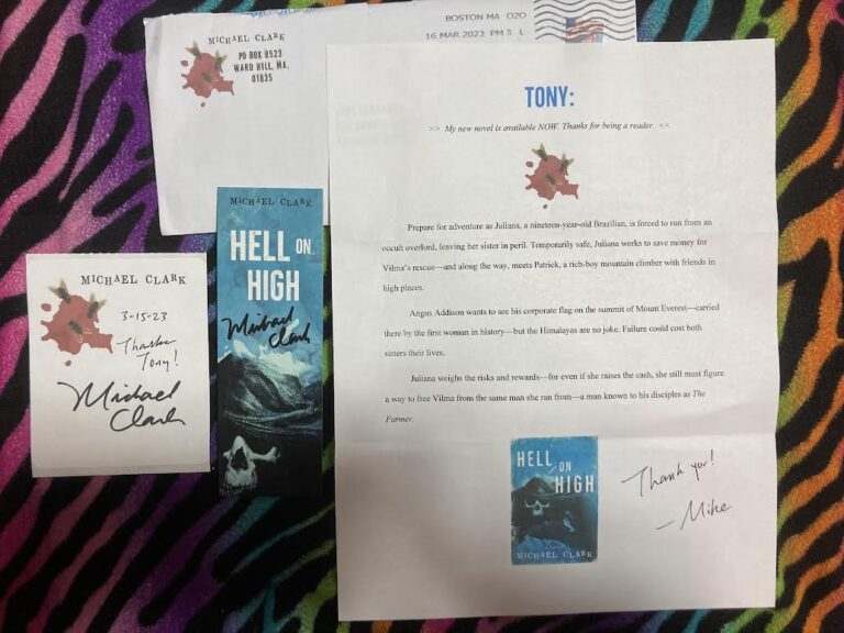 Free Michael Clarke  Hell On High Bookmark