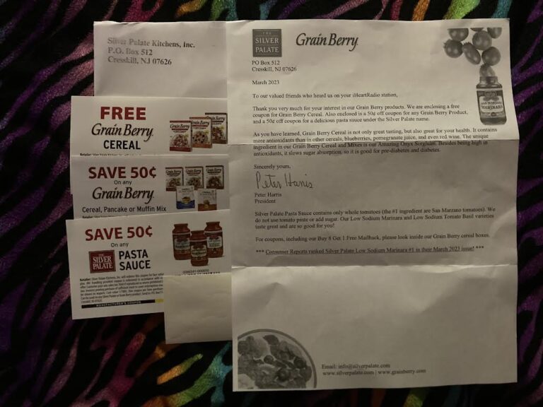 Free  Grain Berry cereal product coupon