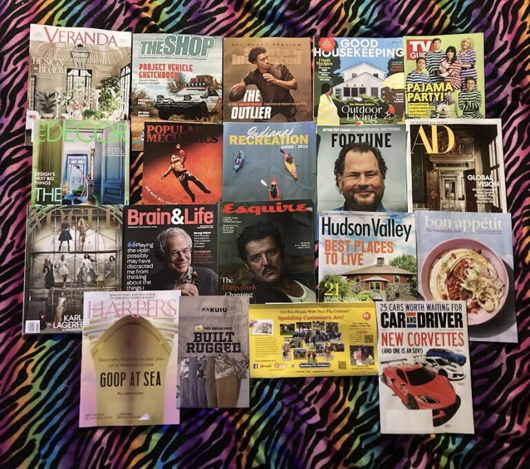 📬 4-22-2023 Free mail 🌸 Veranda 🏎 The Shop 🏉 Sports Illustraded 🏖 Good Housekeeping 📺 TV guide 🚪 Elle Decor 🚀 Popular Mechanics 🚣 Indiana Guide 🔮 Fortune 🏰 AD 👗Vogue 🤓 Brain & Life  🕴 Esquire 🏡 Hudson Valley 🍲 bon appetit ⛵ Harper’s 👖 Kuiu 🐎 Spalding Fly Predators 🚗 Car and Driver 📚 📬 Free Join the charge stickers from SMUD @CleanPowerCity.org Sacramento Municipal Utility District 🌩Thank you very much 🙏 #SMUDEnergyStore.com 💡