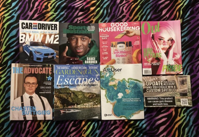 📬 5-27-2027 Free mail 🚔 Car and Driver 🏋Sports Illustrated 🖌 Good Housekeeping 🕶 Out 👔 The Advocate 🚤 Garden & Gun 🌐 Arc User 🚭 Stoker’s offers 📚