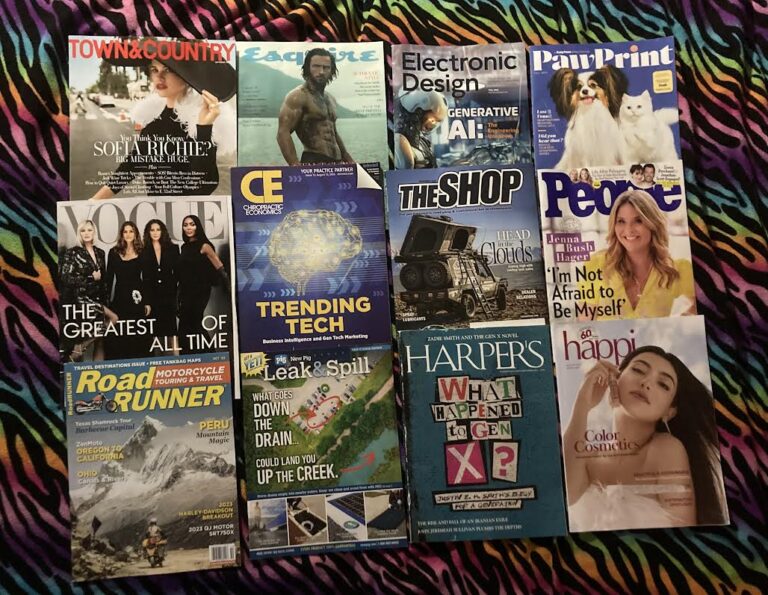 📬 8-21-2023 Free mail 👒 Town & Country 🏋 Esquire 🤖 Electronic Design 🐕🐱 Paw Print 👗 Vogue 💊 CE 🚚 The Shop 👪 People 🏍 Road Runner 🌊 New Pig Leak & Spill 📘 Harper’s 💄 Happi 📚