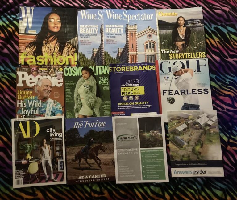📬 9-9-2023 Free mail 👗 W 🍷 Wine Spectator 🌾 Outside 🎸 People 👜 Cosmopolitan 🏪 Store Brands 🏌 Golf 🏙 AD 🏇 The Furrow 💡 Wayne White Electric Cooperative 🗽 Answers Insider 📚