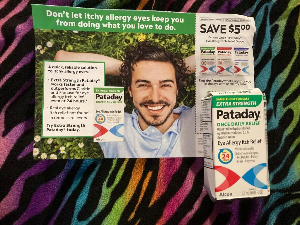 📬 Free Pataday Once Daily Relief sample • Free Stuff Times What I Got