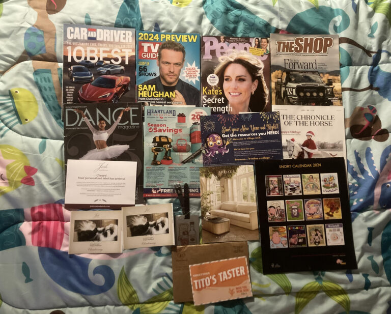 This weeks Free mail – Free  Tito’s Holiday Gift