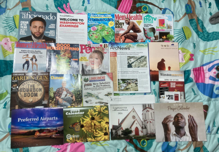 1-17=2024 several days of mail