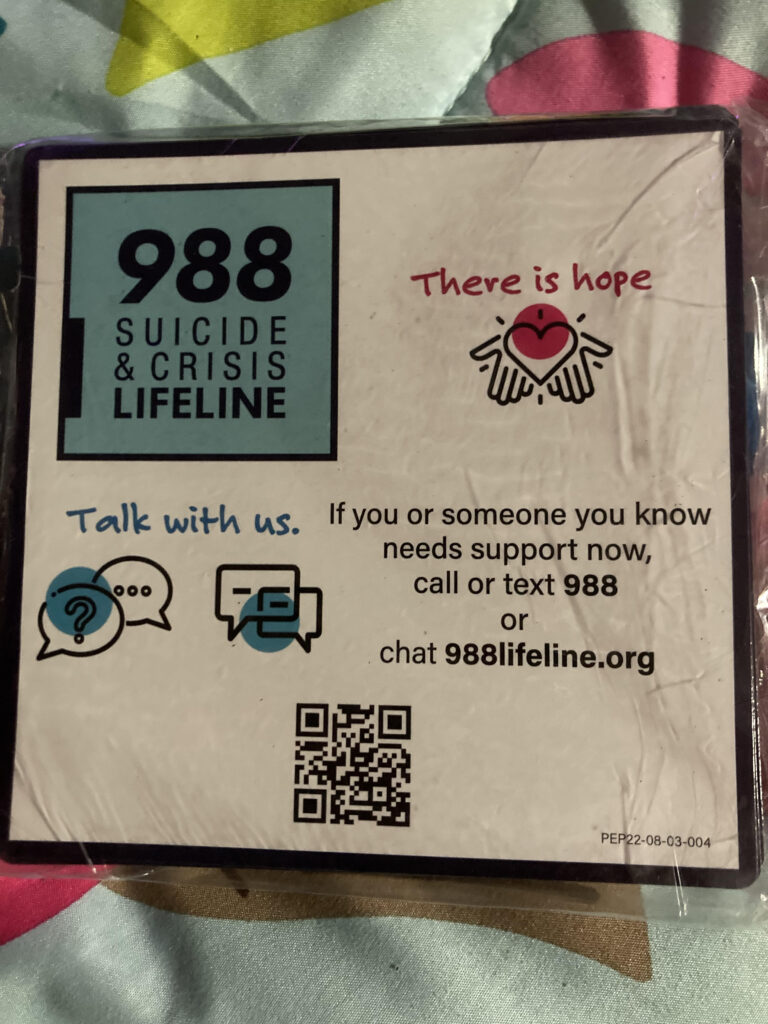 Free 988 Suicide & Crisis Lifeline – Square Magnets