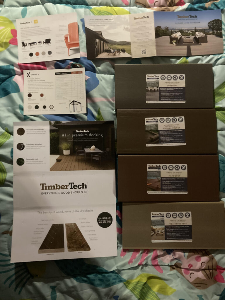 Free  TimberTech Decking Samples