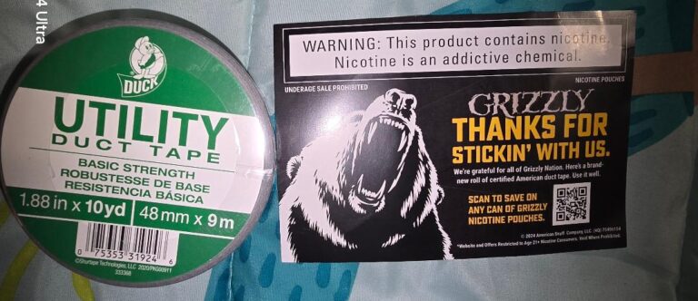 Free Duck Utility Duct Tape from Grizzly