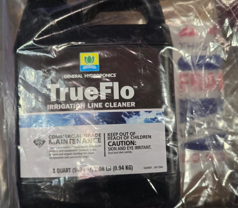 Free General Hydroponics TrueFlo Irrigation Line Cleaner from Hawthorne Hydroponics