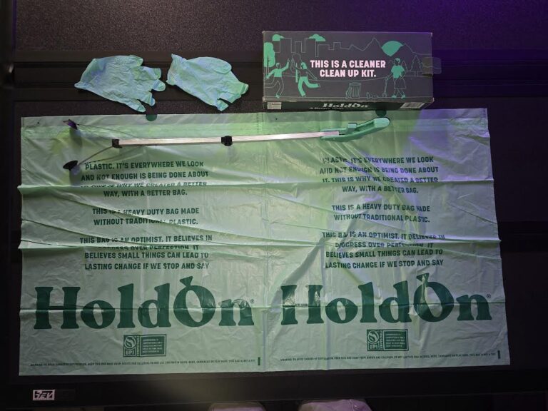 Free holdings.com @holdonbags Bring Friends Grab Trash clean up kit