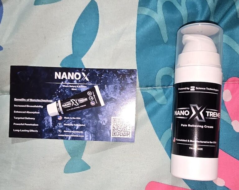 Free sample of Nano XTreme Pain Relieving Cream