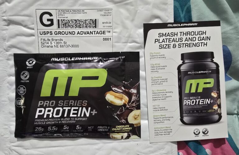 Free MP Pro Series Protein + chocolate Chunky  Monkey sample
