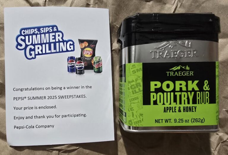Winner in the PEPSI SUMMER 2025 SWEEPSTAKES