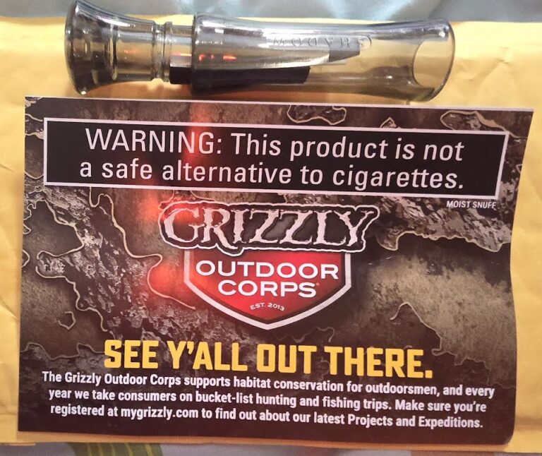 Free Duck caller   from Grizzly
